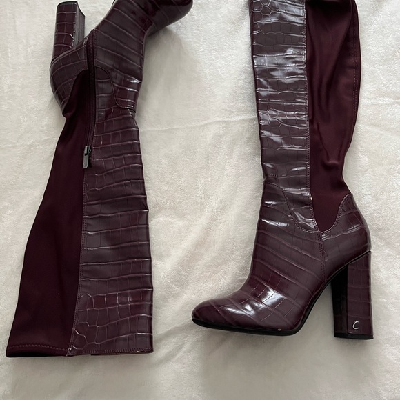 Circus by Sam Edelman Over the Knee Boots - Deep Burgundy - Picture 2 of 8